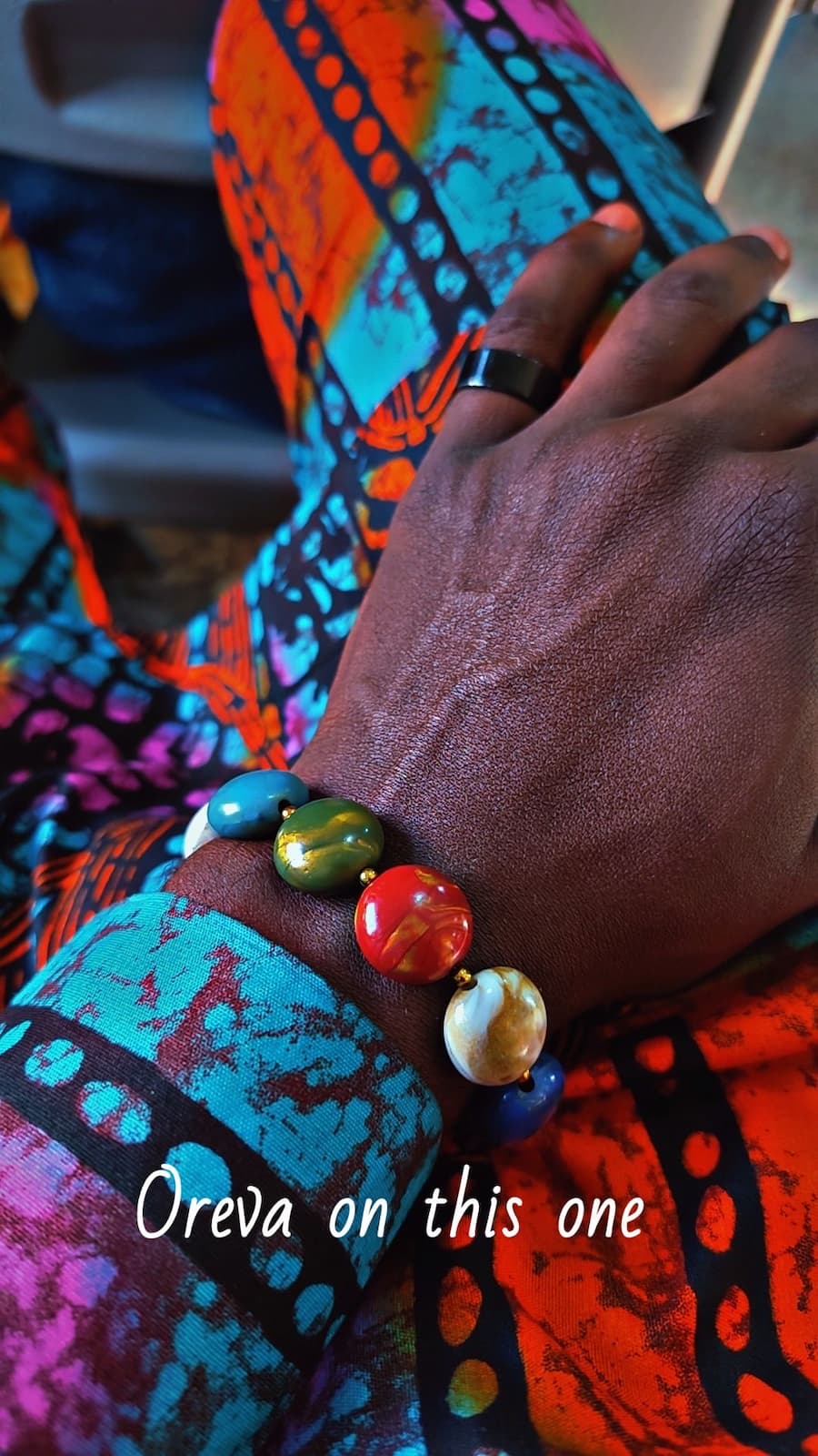 Customer Joshua wearing oréva jewelry, close crop
